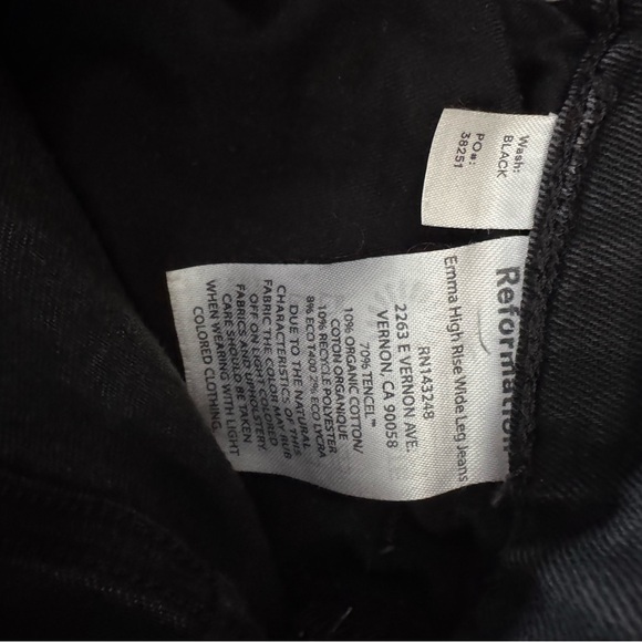 Reformation high rise wide leg jeans Size 27 - Picture 5 of 5